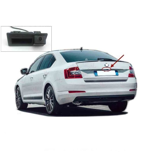 Hátsó HD parkoló kamera a Škoda Octavia és a Superb modellekhez