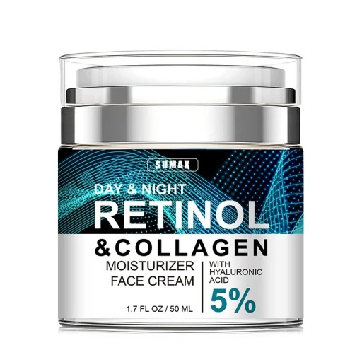 Hautcreme mit Retinol Feuchtigkeitsspendende Gesichtscreme mit Retinol und 5 % Hyaluronsäure 50 ml