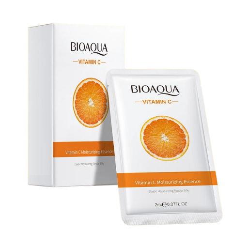 Hautfeuchtigkeitsmaske mit Vitamin C, Platin-Gesichtsmaske mit Orangenextrakt, nährende und weichmachende Gesichtsmaske, 7 Stück