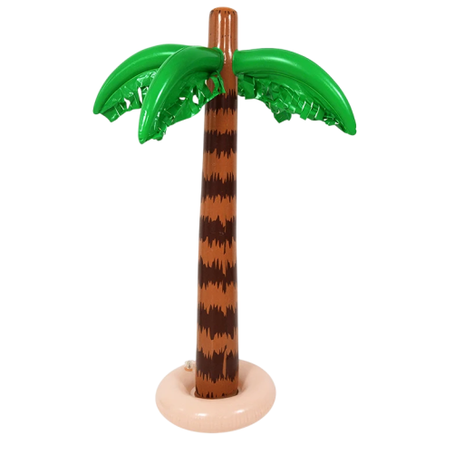 Havaïaanse feestdecoratie opblaasbare palm PVC 44,5x90,5 cm Tropische Zomer Strandverjaardag Viering Speelgoed voor Kinderen Zwembaddecoratie