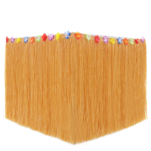 Hawaiiaanse tropische gras 100x60 cm Feestdecoratie voor tafels Zomer Strand Hula Bruiloft Verjaardagen Thematische Viering Tropische Versiering