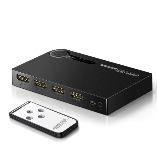 HDMI-switch 3:1 med fjernbetjening A3002