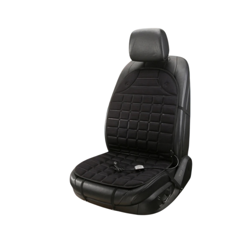 Heated Car Seat Cover Protective Mat with Heating Cushion with Backrest Two-Level Temperature Setting Comfortable Winter Driving