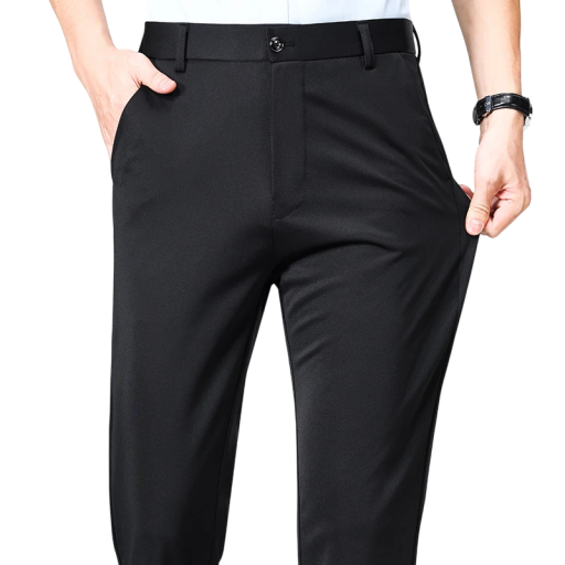 Heren elegante formele broeken met zakken Effen formele broeken Verschillende kleuren Comfortabele pasvorm Polyester Spandex