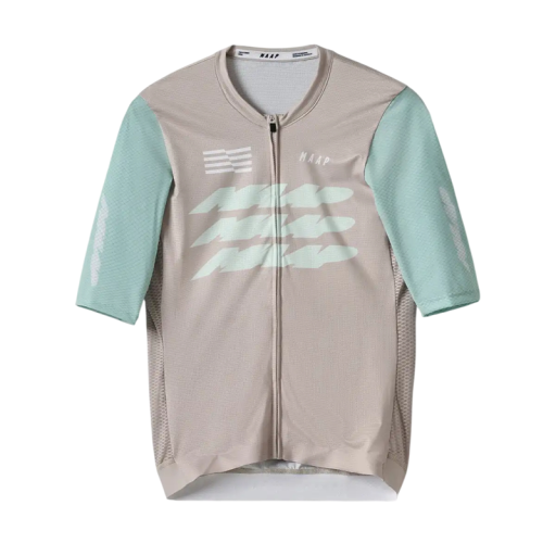 Heren fietsshirt met korte mouwen en rits, 3 achterzakken, met kleurrijke print, voor fietsen, sport en vrijetijdsactiviteiten