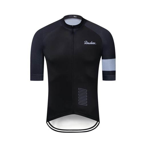 Heren fietsshirt met korte mouwen en rits, 3 achterzakken, voor fietsen, sport en vrijetijdsactiviteiten Kwaliteitsmateriaal
