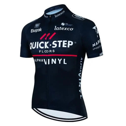 Heren fietsshirt voor de zomer met korte mouwen en rits met 3 achterzakken voor fietsen en sport
