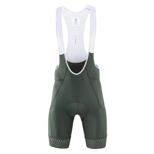 Heren fietsshorts met bretels en netpaneel polyester elastaan lycra ergonomische pasvorm voor fietsen