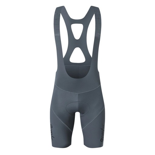 Heren fietsshorts met bretels lichtgewicht constructie elastisch polyester elastan kort voor weg- en recreatief fietsen