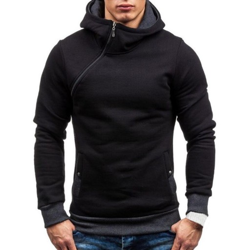 Heren hoodie met rits F48