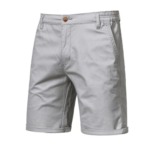 Heren katoenen shorts met elastische tailleband Casual shorts van 100% katoen met zakken Comfortabele casual shorts voor de zomer in de stad en thuis