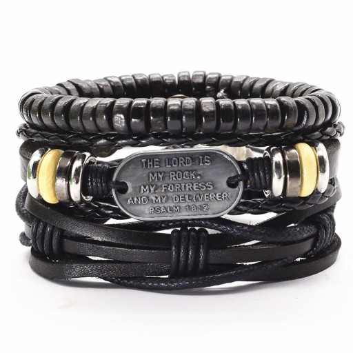 Heren leren armband 3 stuks