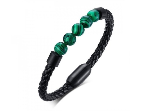 Heren leren armband H252