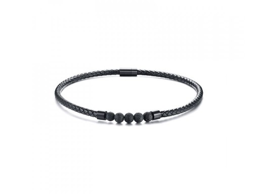 Heren leren armband H252
