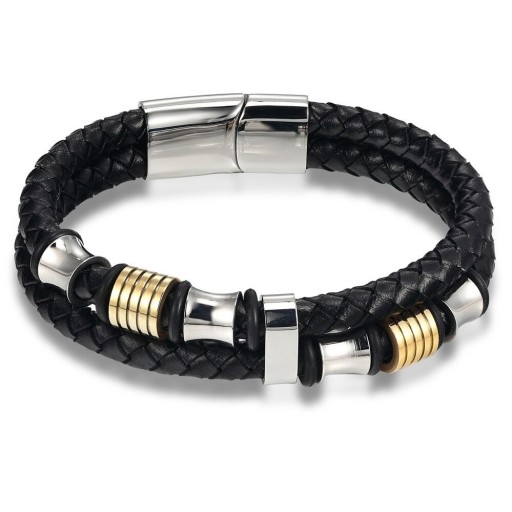 Heren leren armband H258