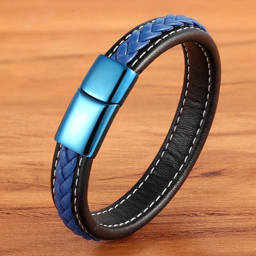 Heren leren armband H264