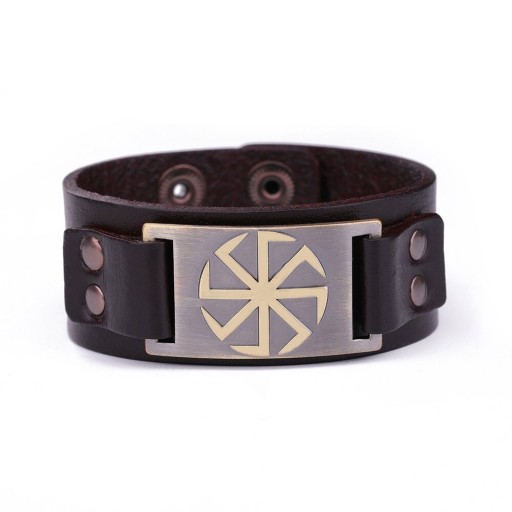 Heren leren armband H588