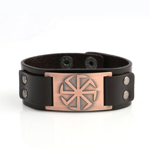 Heren leren armband H588