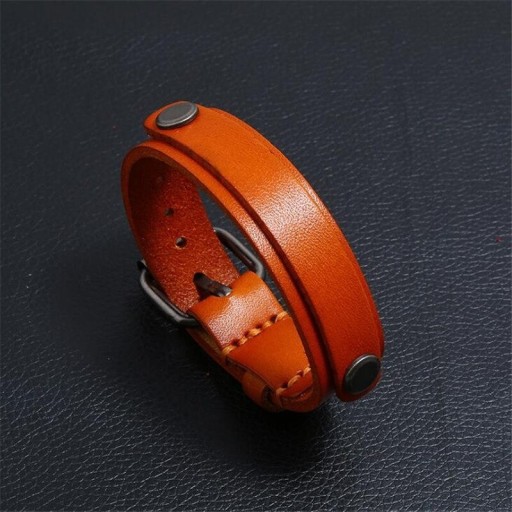 Heren leren armband H621