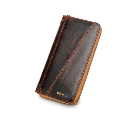 Heren leren portemonnee groot M633