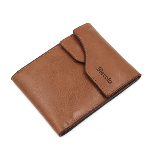 Heren leren portemonnee klein M424