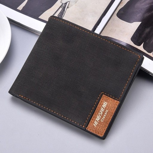 Heren leren portemonnee klein M449