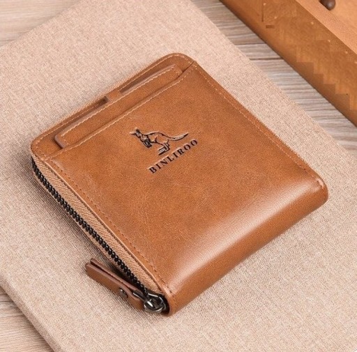 Heren leren portemonnee M572