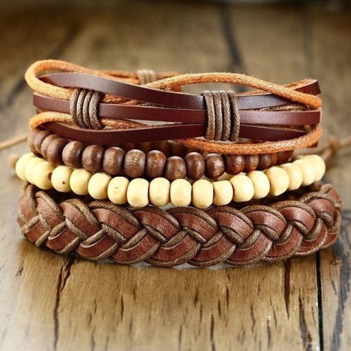 Heren meerlaagse armband