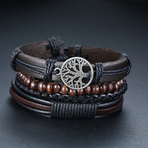 Heren meerlaagse armband