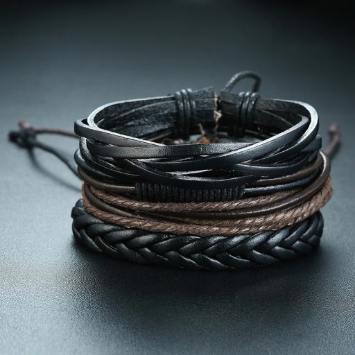 Heren meerlaagse armband