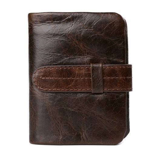 Heren retro leren portemonnee M549