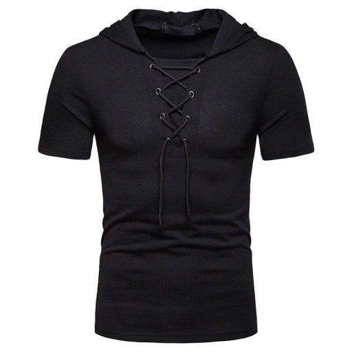 Heren T-shirt met capuchon T2080