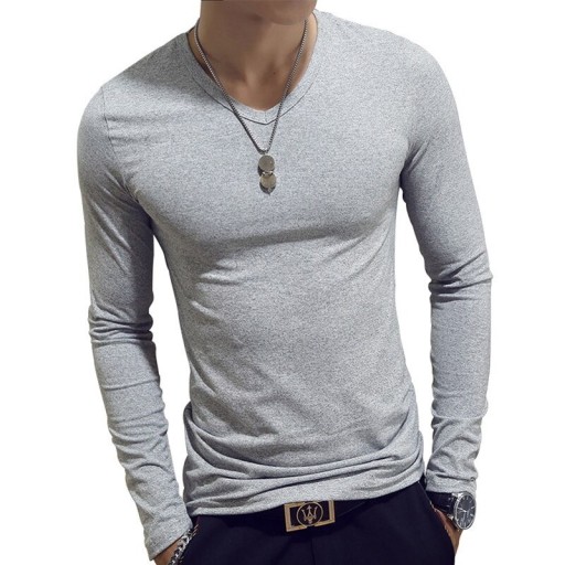 Heren T-shirt met lange mouwen T2062
