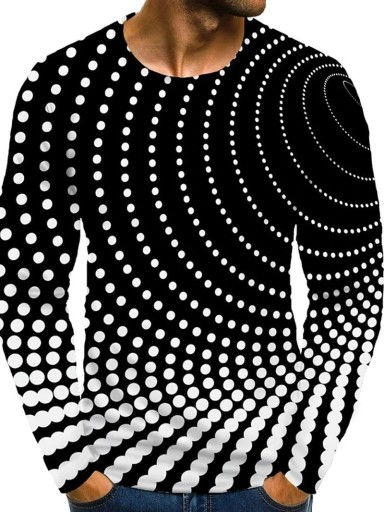 Heren T-shirt met lange mouwen T2109