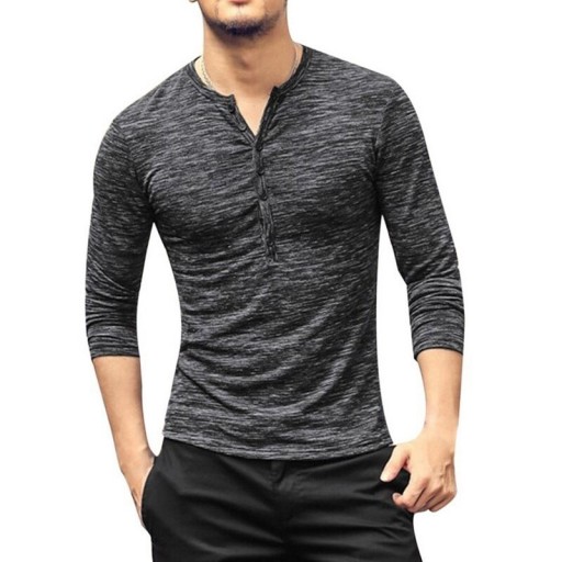 Heren T-shirt met lange mouwen T2158