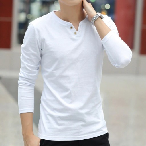 Heren T-shirt met lange mouwen T2196