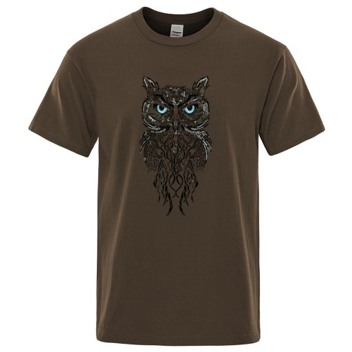 Heren T-shirt met uil T2164