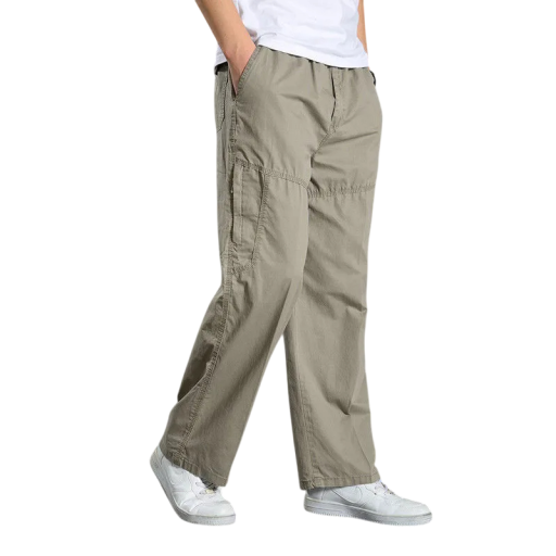 Heren zomer katoenen cargobroek, werk casual broek met zakken, lentebroek voor heren, comfortabele outdoorbroek