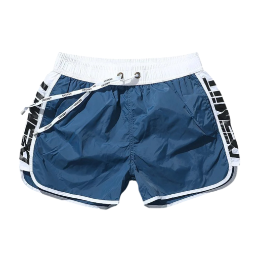 Heren zwemshorts Met koord Effen met strepen en opschrift aan de zijkanten Polyester Sneldrogende Zomerse zwemshorts