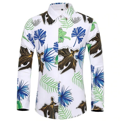 Herenoverhemd met bloemen