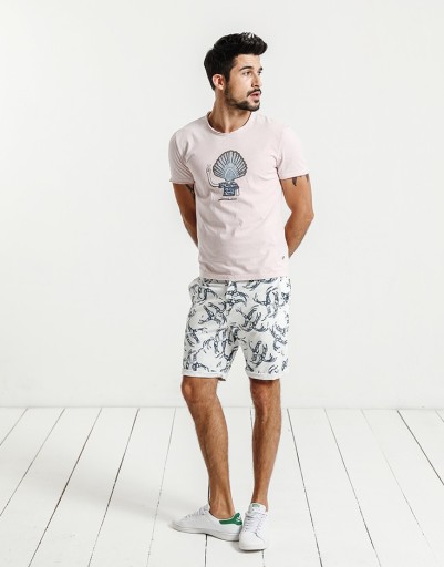 Herenshorts met meeuwenprint