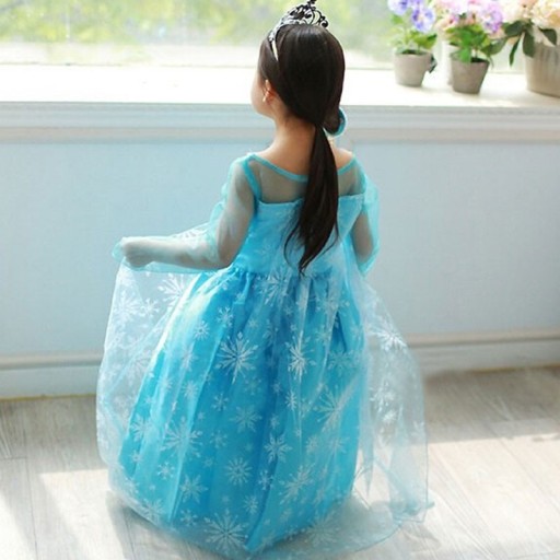 Hermoso vestido de niña - Azul