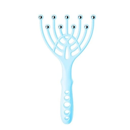 Herramienta de masaje para la cabeza Dispositivo de masaje para el cuero cabelludo con 9 bolas de acero 19 x 8,5 cm