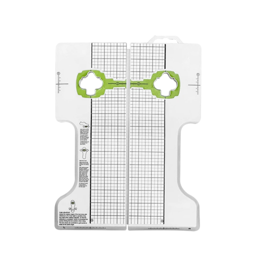 Herramienta para el ajuste de calas SPD con rejilla de calibración para un ajuste preciso de la posición y el ángulo de las zapatillas para bicicletas de carretera y de montaña