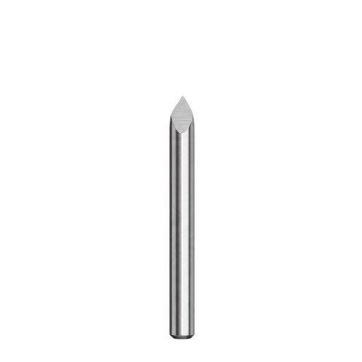 Herramientas de grabado CNC 40° x 0,1 mm Paquete de 10 unidades Fresadoras V de tres filos Carburo sinterizado Vástago de 3,175 mm Longitud 30 mm