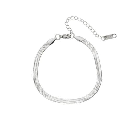 Herrarmband i rostfritt stål 17-22 cm, 4 mm – Modern armband i metall för män, justerbar storlek, elegant design