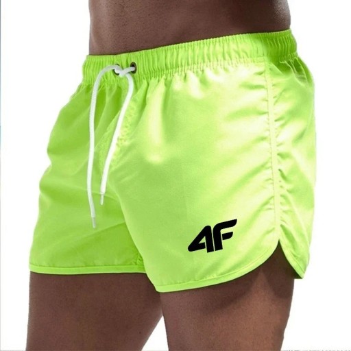 Herrbadshorts Snabbtorkande badkläder med dragsko Lätt material för stranden och poolen Bekväma sommarbadkläder