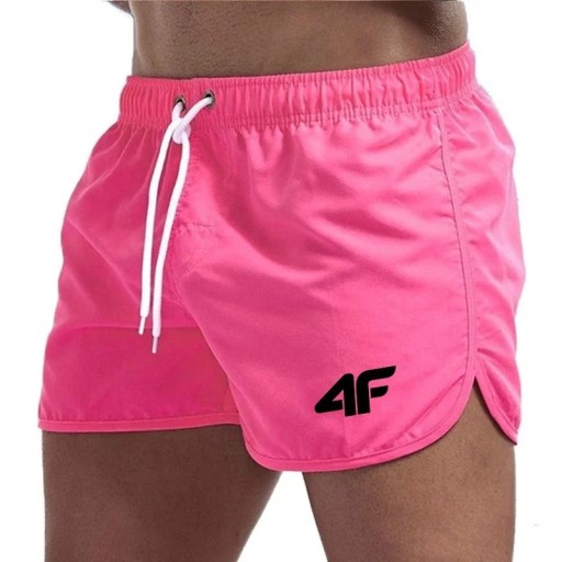Herrbadshorts Snabbtorkande badkläder med dragsko Lätt material för stranden och poolen Bekväma sommarbadkläder med foder