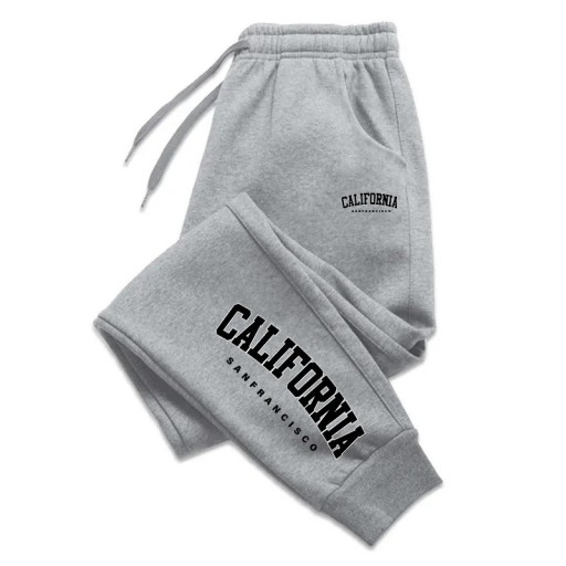 Herrbyxor för löpning och sport Casual Lösa mjukisbyxor för träning och jogging Bekväma byxor för män för löpning och aktiv fritid