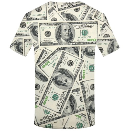 Herre 3D-printet T-shirt - Dollars